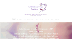 Desktop Screenshot of humblebeginningsbirthservices.com